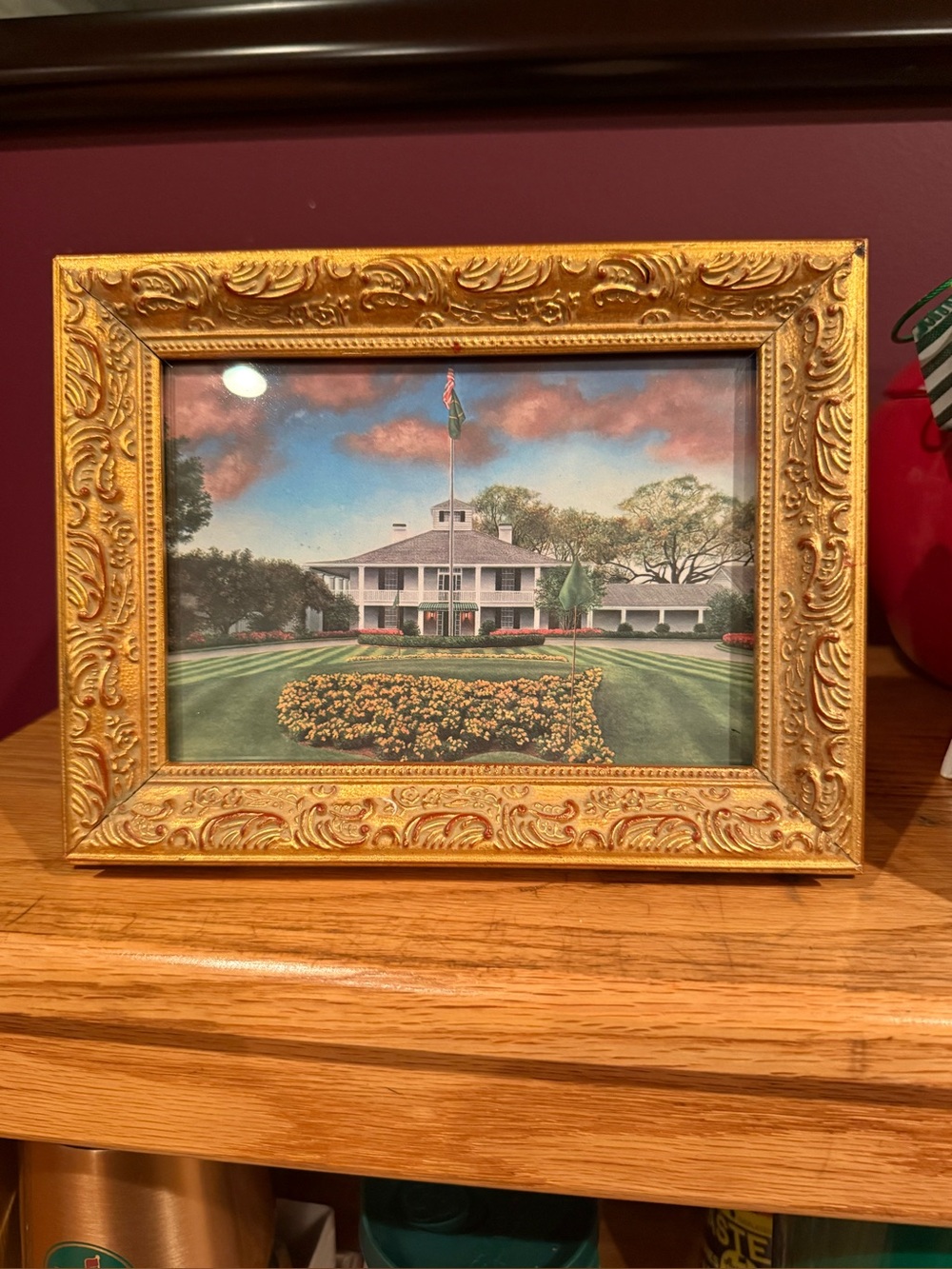 Augusta National Clubhouse Framed  5x7